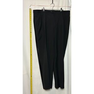 Gerald Austin Black Dress Pants Men's Waist 43 Polyester Wool Blend